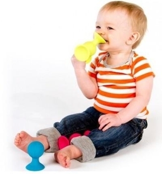 Брязкальця-присоски Fat Brain Toys Рipsquigz, 3 присоски - Pampik - 5