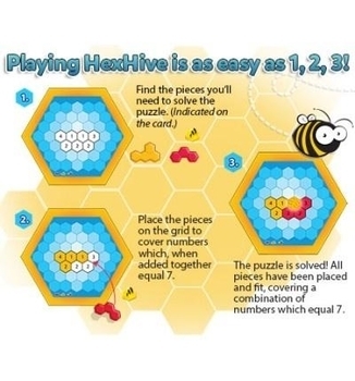 Настільна гра-головоломка Fat Brain Toys HexHive - Pampik - 3