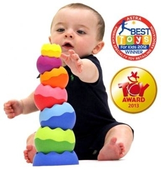 Пірамідка балансир Fat Brain Toys Tobbles Neo - Pampik - 4