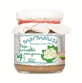 

Пюре Marmaluzi из цветной капусты, 125 г