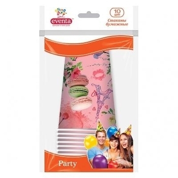 Склянки паперові Eventa Мікс з малюнками, в асортименті, 300 мл, 10 шт. - Pampik - 2