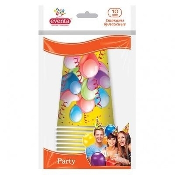 Склянки паперові Eventa Мікс з малюнками, в асортименті, 300 мл, 10 шт. - Pampik - 5