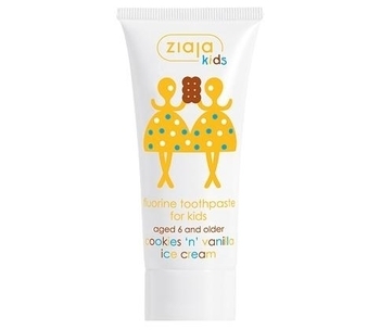 Зубна паста Ziaja Kids Печиво та ванільне морозиво, 50 мл - Pampik