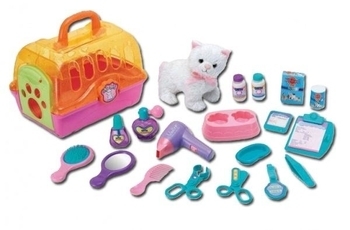 Ігровий набір Keenway Салон краси, з кішечкою (K21022) - Pampik