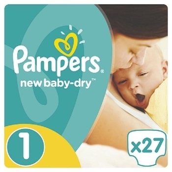 Підгузки Pampers New Baby-Dry Newborn 1 (2-5 кг), 27 шт. - Pampik