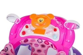 Ходунки Babyhit First step, фіолетовий з рожевим (21731) - Pampik - 4