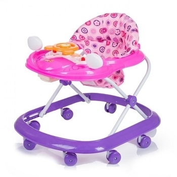 Ходунки Babyhit First step, фіолетовий з рожевим (21731) - Pampik