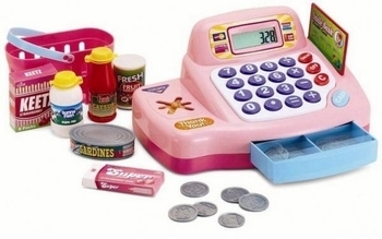 Ігровий набір Keenway Електронний касовий апарат, рожевий (K30262) - Pampik