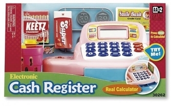 Ігровий набір Keenway Електронний касовий апарат, рожевий (K30262) - Pampik - 2