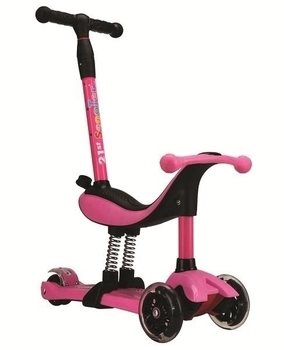 Самокат Babyhit Marvel (JC-222), рожевий - Pampik