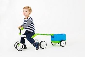 Біговел Chillafish Quadie з причепом, зелений (CPQT01LIM) - Pampik - 2