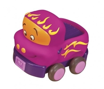 Ігровий набір Battat Кумедний автопарк, 4 гумові машинки-брязкальця, 40 см (BX1995Z) - Pampik - 4