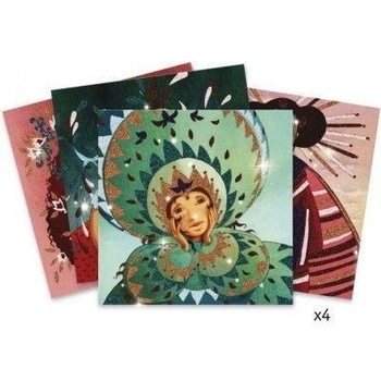 Художній комплект для малювання блискітками Djeco Золото і шовк (DJ09505) - Pampik - 2