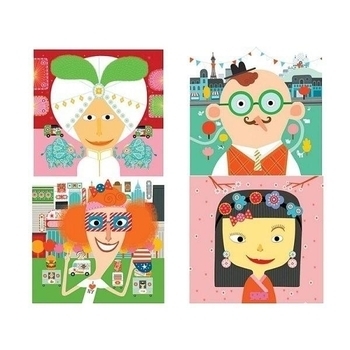 Набір для творчості з наклейками Djeco Каламбур (DJ08934) - Pampik - 2