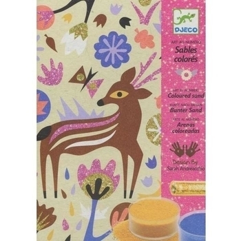 Набор для рисования цветным песком Djeco Чудеса леса (DJ08662) - Pampik