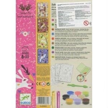Набор для рисования цветным песком Djeco Чудеса леса (DJ08662) - Pampik - 4