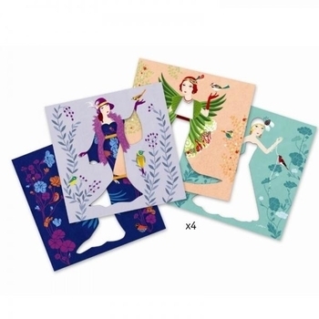 Художественный комплект Djeco декорирование гофрированной бумагой Платья Арт Деко (DJ09442) - Pampik - 3