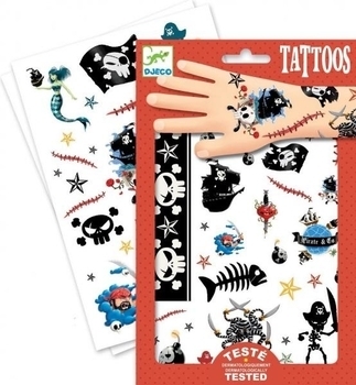 Набор наклеек на тело Djeco Пираты (DJ09584) - Pampik