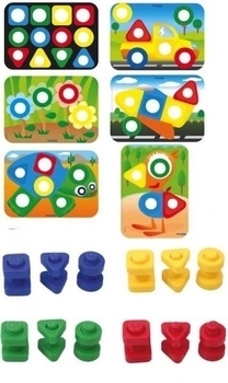 Конструктор Miniland Набір болтів і гайок, 48 деталей (45303) - Pampik - 5