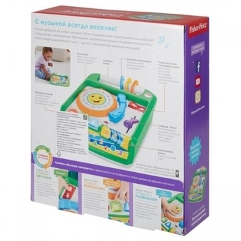 Музичний програвач Fisher-Price з технологією Smart Stages (російська, англійська) FBM60 - Pampik - 8