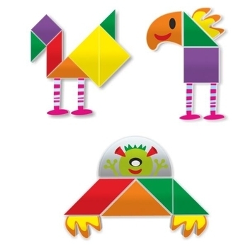 Гра-головоломка Miniland Танграм магнітний (31965) - Pampik - 3