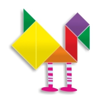 Гра-головоломка Miniland Танграм магнітний (31965) - Pampik - 2