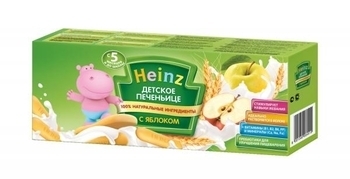 Дитяче печиво Heinz з яблуком, 160 г - Pampik - 2