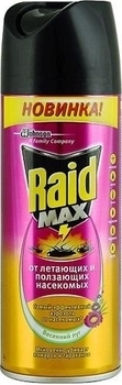 Аерозоль Raid від комарів Весняний луг, 300 мл - Pampik