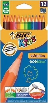 Карандаши цветные BIC Kids Evolution, 12 шт. (829029) - Pampik