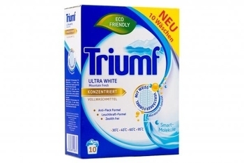 Концентрований пральний порошок Triumf Ultra White, для білих тканин, 720 г - Pampik