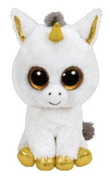М'яка іграшка TY Beanie Boo's Білий Єдиноріг Pegasus, 15 см (36179) - Pampik