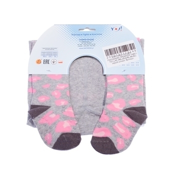 Колготки YO! ABS Котик, со стопперами, р.80-86, серый (RA-25/GIRL/80-86) - Pampik - 2