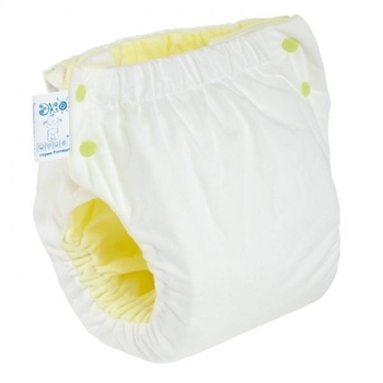 Підгузок трикотажний ЕКО ПУПС Easy Size Premium з вкладишем, 7-13 кг, білий (ТПК2ВК4-3б) - Pampik