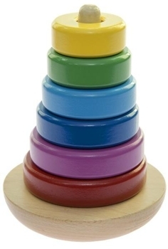 Пирамидка Goki Башня-неваляшка (58925) - Pampik