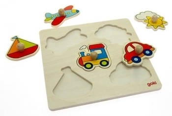 Пазл дерев'яний Goki Моя перша подорож (57547) - Pampik - 2