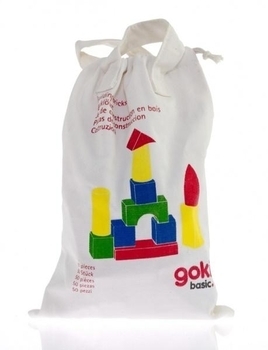 Конструктор деревянный Goki Базовый, 50 деталей (58575) - Pampik - 4