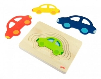 Развивающая игра Goki Разноцветные машинки (57485) - Pampik