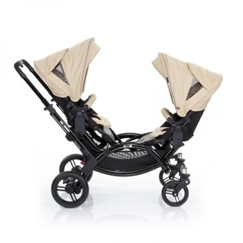 Універсальна коляска для двійні 2 в 1 ABC Design Zoom з аксесуарами Desert, бежевий (71085/509K1) - Pampik - 3