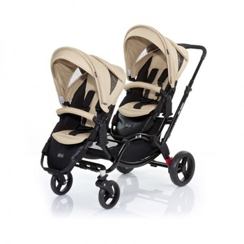 Універсальна коляска для двійні 2 в 1 ABC Design Zoom з аксесуарами Desert, бежевий (71085/509K1) - Pampik - 2