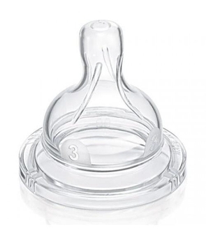 Соска силиконовая Philips Avent Anti-colic 3+ Средний поток, 2 шт. (SCF633/27) - Pampik