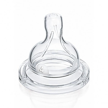Соска силіконова Philips Avent Anti-colic 4+ Швидкий потік, 2 шт. (SCF634/27) - Pampik
