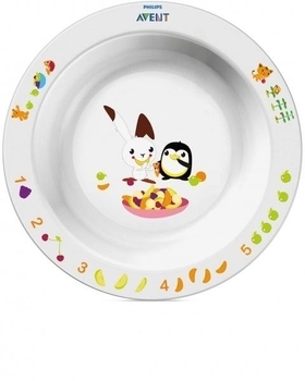 Тарілка глибока велика з малюнками Philips Avent 12+ (SCF704/00) - Pampik
