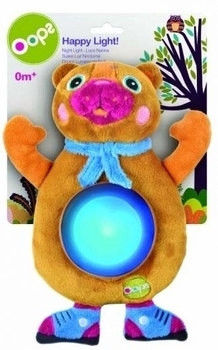 Мягкая игрушка Oops Медвежонок Шоколад с подсветкой, 27 см (18001.00) - Pampik