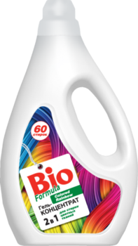 Гель-концентрат Bio Formula Colored Rainbow для прання кольорових тканин, 2 л - Pampik