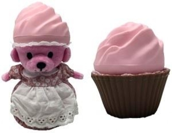 

Мягкая игрушка Cupcake Bears Ароматные капкейки Милые Медвежата Клубничный сорбет, 9 см (1610033)