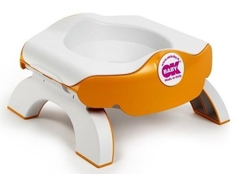 Дитячий дорожній горщик OK Baby Roady, помаранчевий (39054540) - Pampik