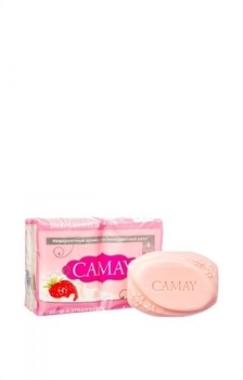 Туалетне крем-мило Camay Полуниця з вершками, 4 шт., 75 г (67048260) - Pampik - 2