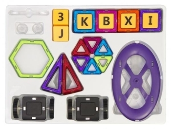 Магнітний конструктор Magplayer, 98 елементів (MPA-98) - Pampik - 3