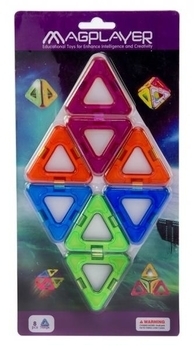 Магнітний конструктор Magplayer, додатковий набір, 8 елементів (MPC-8) - Pampik