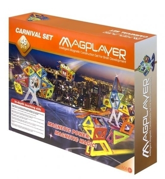 Магнітний конструктор Magplayer, 46 елементів (MPB-46) - Pampik